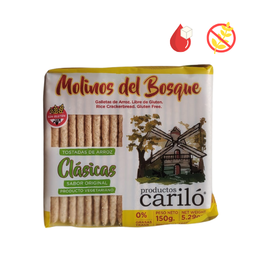 Tostadas de arroz clásicas Cariló 150g