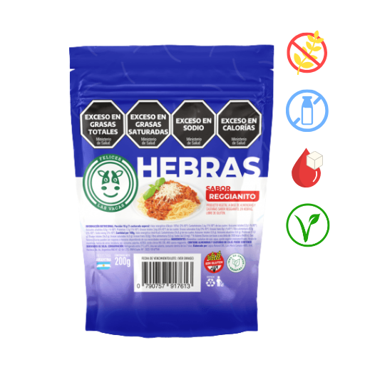 Queso hebras reggianito