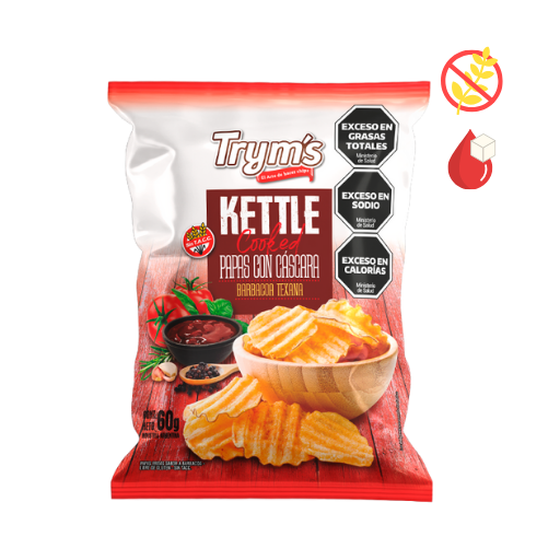 Papas kettle barbacoa texana Tryms 60g