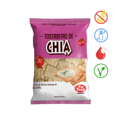 Tostaditas de chia Yin Yang