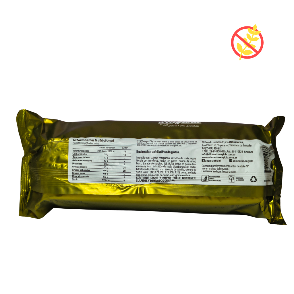 Budín de vainilla Angiola - Imagen 2