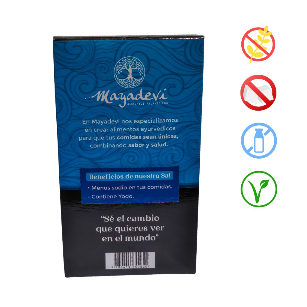Sal marina fina premium Mayadevi dorso